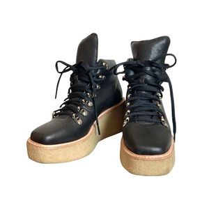 JEFFREY CAMPBELL Viajar 2 Wedge Crepe Boot SZ 8M